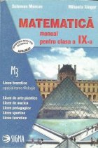 Matematica Manual pentru clasa Licee