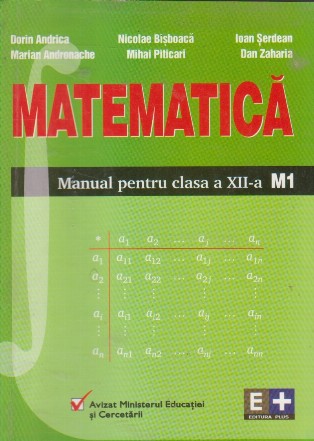 Matematica - manual pentru clasa a XII-a M1