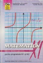 Matematica - Manual pentru clasa XI-a (pentru programele M1 si M2)