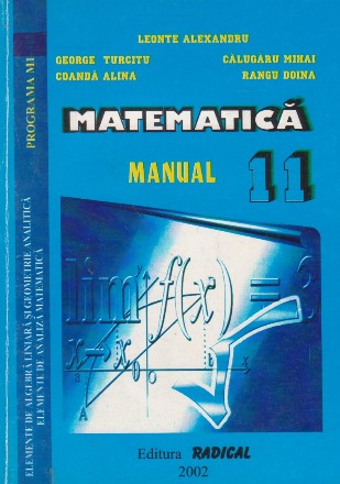 Matematica M1. Manual pentru clasa a XI-a