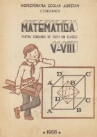 Matematica pentru cercurile elevi din