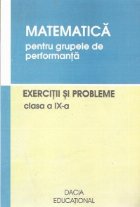 Matematica pentru grupele performanta Clasa