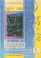 Matematica - Trunchi comun si curriculum diferentiat, Manual pentru clasa a IX-a