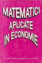 Matematici aplicate economie