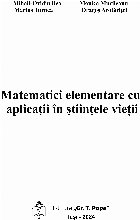 Matematici elementare aplicaţii în ştiinţele