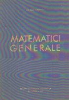 Matematici generale Volumul