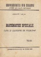 Matematici Speciale Curs Culegere Probleme