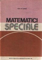 Matematici speciale, Volumul I
