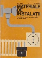 Materiale instalatii Manual pentru licee