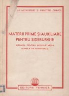 Materii prime auxiliare pentru siderurgie