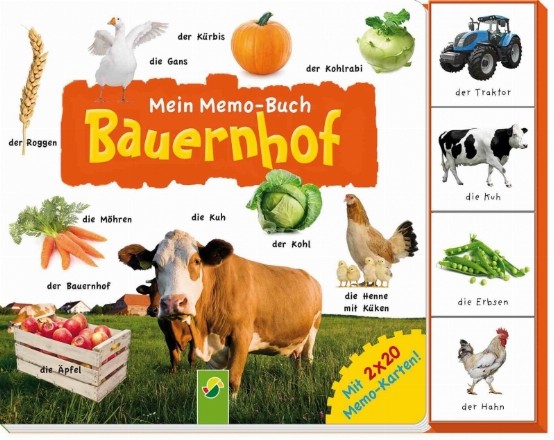 Mein Memo-Buch Bauernhof: Mit 2 x 20 Memo-Karten!