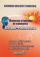 Memorator indrumar matematica Algebra pentru