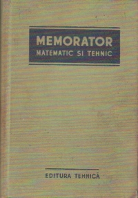 Memorator matematic si tehnic