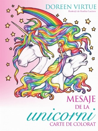 Mesaje de la unicorni - Carte de colorat