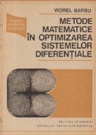 Metode matematice optimizarea sistemelor diferentiale