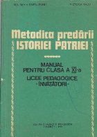 Metodica predarii Istoriei Patriei Manual