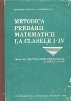 Metodica predarii matematicii clasele Manual