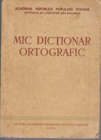 Mic dictionar ortografic