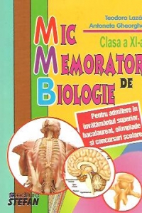 Mic memorator de biologie, Clasa a XI-a