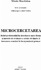 Microcercetarea rolul profesorului în abordarea