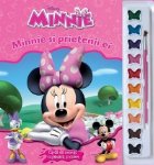 Minnie si prietenii ei. Carte de colorat cu pensula si culori