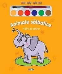 Miracolul culorilor. Animale salbatice - Carte de colorat