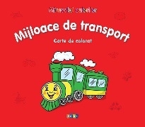 Miracolul culorilor. Mijloace de transport - Carte de colorat