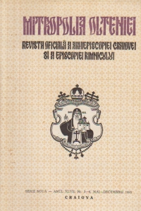 Mitropolia Olteniei - revista oficiala a Arhiepiscopiei Craiovei si Episcopiei Rimnicului, Nr. 3-6, Mai-Decembrie/1995