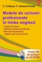 Modele scrisori profesionale limba engleza