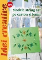 Modele string art pe carton si lemn - Idei creative 109