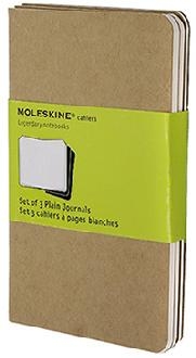 Moleskine Plain Cahier - Kraft Cover (3 Set)