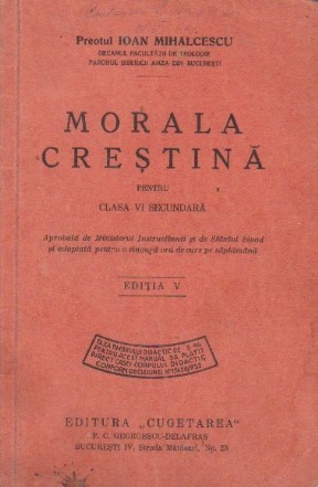 Morala Crestina pentru clasa VI secundara