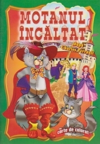 Motanul incaltat - carte de colorat