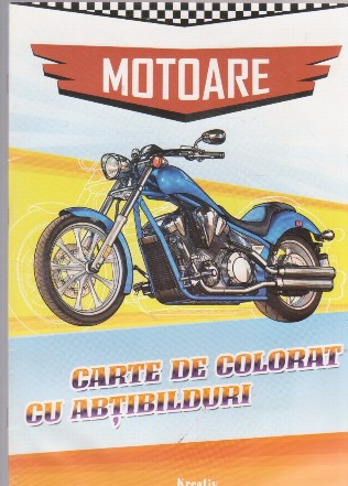 Motoare. Carte de colorat cu abtibliduri