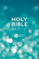 NIV Larger Print Blue Hardback