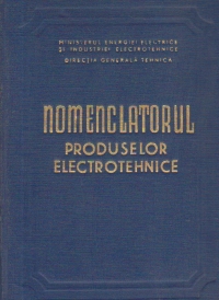 Nomenclatorul produselor electrotehnice