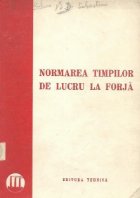 Normarea timpilor de lucru la forja