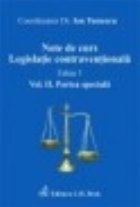 Note curs Legislatie contraventionala Volumul