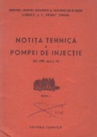 Notita tehnica pompei injectie 4TN