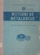 Notiuni de metalurgie - Manual pentru scoli de calificare