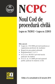 Noul Cod de procedura civila. Legea nr.192/2006 privind medierea. Reguli de procedura arbitrala.