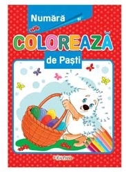 Numara si coloreaza de Pasti