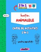 Învăţăm animalele : carte de activităţi 2 în 1