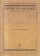 Opere filosofice Editie revazuta 1936