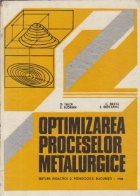 Optimizarea proceselor metalurgice