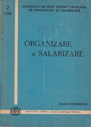 Organizare si salarizare nr. 2/1968