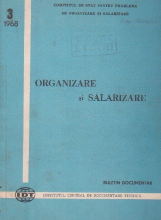 Organizare si salarizare nr. 3/1968