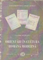 Orientari cultura roma moderna Inceput