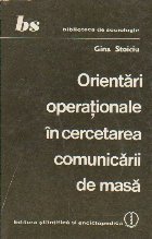 Orientari Operationale in Cercetarea Comunicarii de Masa