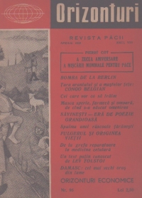 Orizonturi - Revista Pacii, Aprilie 1959